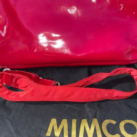 Mimco Bags Mimco Red Patent Leather Worker Turn Lock Laptop School Uni Shoulder Bag Poshmark